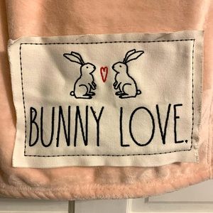 Rae Dunn BUNNY LOVE blanket